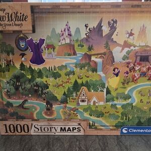Snow White Story Maps Puzzle - 1000 Pieces